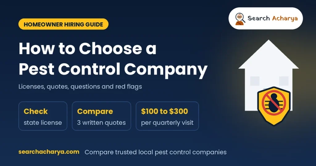 How to Choose a Pest Control Company
